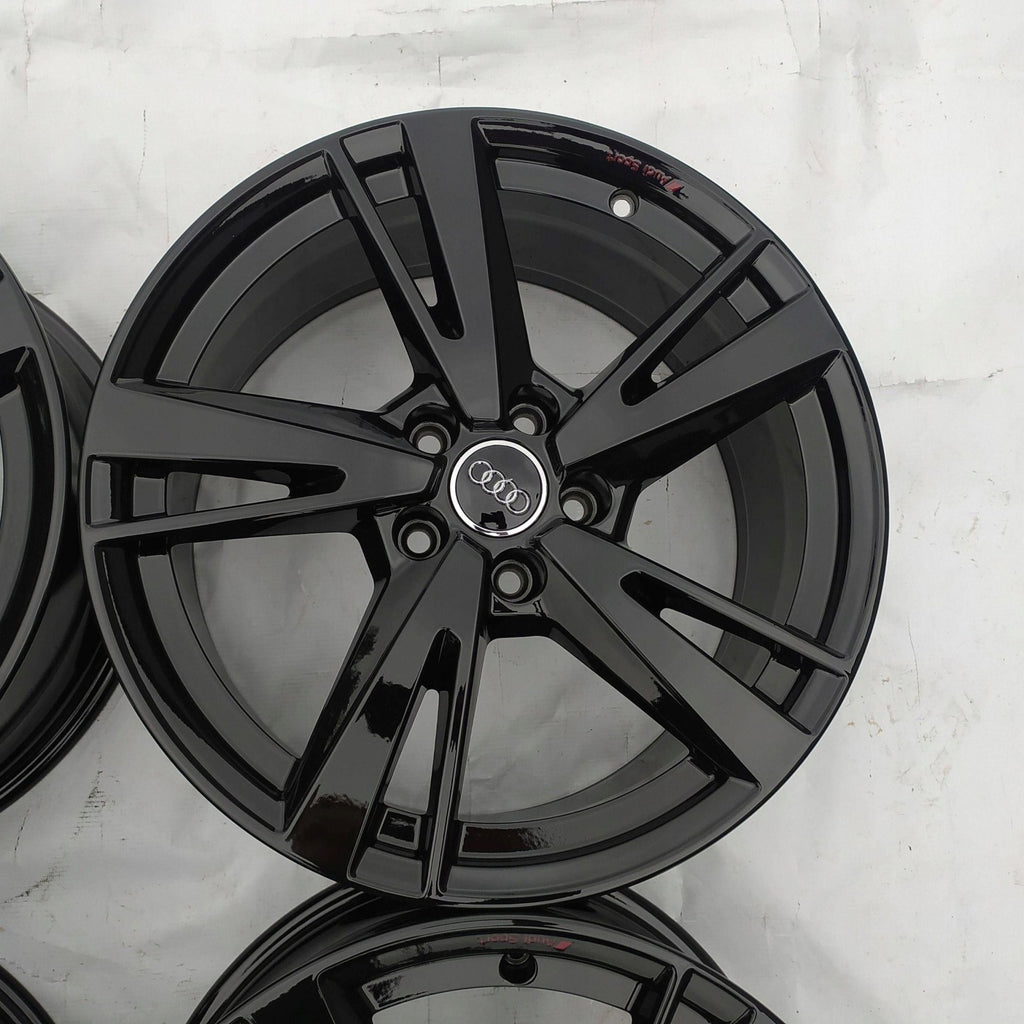 4x Alufelge 18 Zoll 8.0" 5x112 46ET Glanz Schwarz 8Y0601025N Audi Rim Wheel FEL2183447185dn