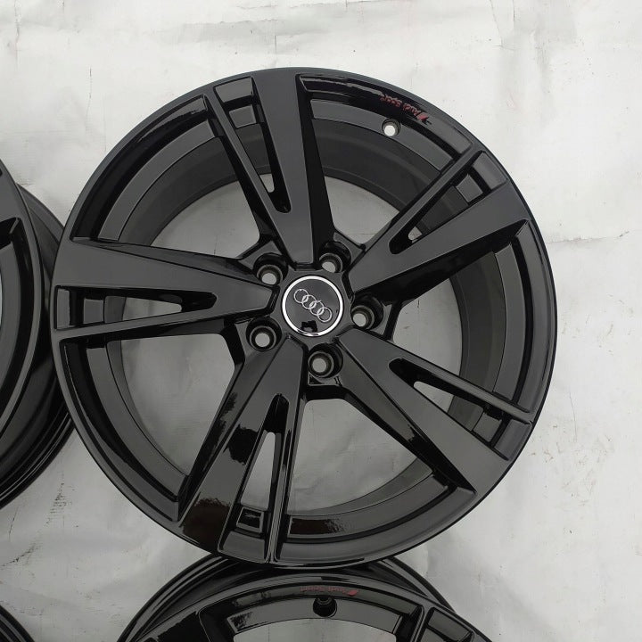4x Alufelge 18 Zoll 8.0" 5x112 46ET Glanz Schwarz 8Y0601025N Audi Rim Wheel FEL2183447185dn