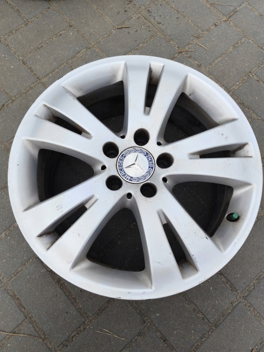 1x Alufelge 17 Zoll 7.5" 5x112 47ET Glanz Silber A2044010402 Mercedes-Benz FEL1826980182kt