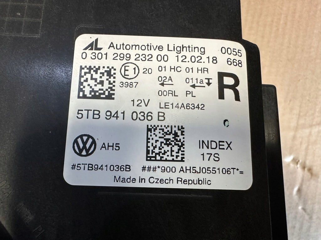 Frontscheinwerfer VW Touran 5TB941036B Full LED Rechts Scheinwerfer Headlight SCH4031338447vf