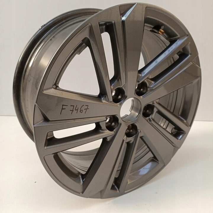 1x Alufelge 16 Zoll 7.0" 5x108 44ET Glanz Grau 9835058380 Peugeot 308 Rim Wheel FEL7946416607bl
