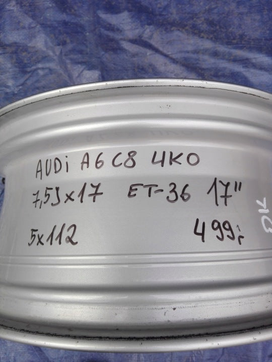 1x Alufelge 17 Zoll 7.5" 5x112 36ET 4K0601025 Audi A6 C8 Rim Wheel FEL7117774160lu