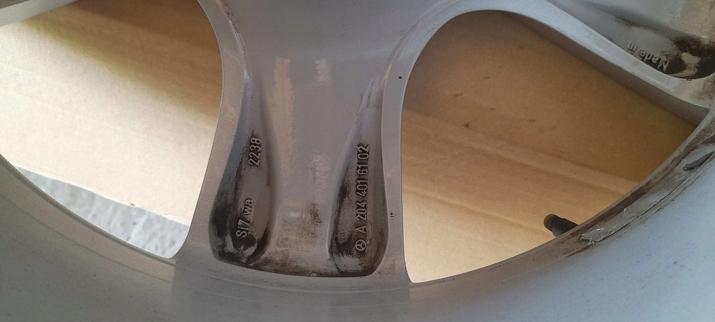 3x Alufelge 17 Zoll 8.5" 5x112 58ET Glanz Silber A2044016102 Mercedes-Benz W204 FEL2408203392in