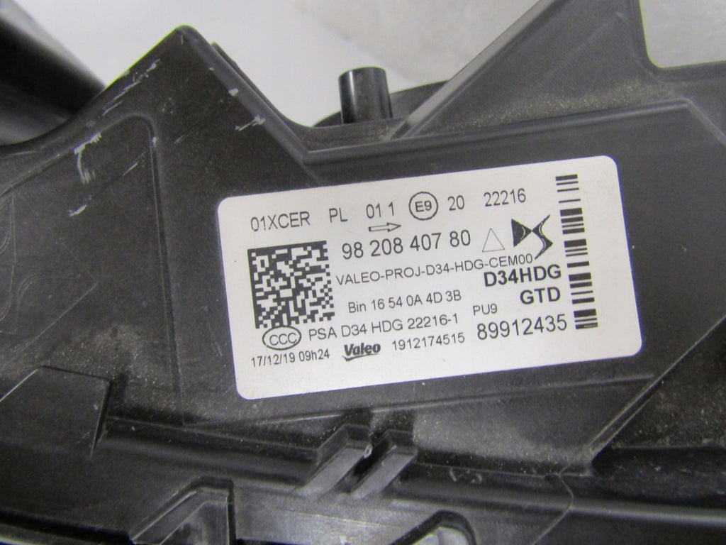 Frontscheinwerfer Citroën Ds3 9820840780 Full LED Links Scheinwerfer Headlight SCH9246780075ia