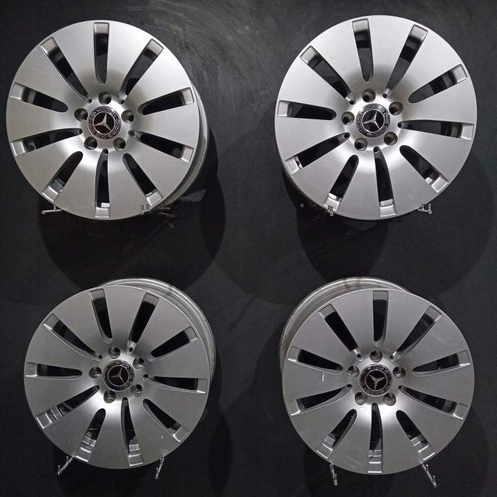 4x Alufelge 16 Zoll 6.5" 5x112 38ET A2054010100-ME Mercedes-Benz W205 Rim Wheel FEL6700234350kk