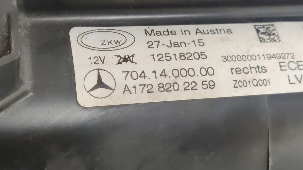 Frontscheinwerfer Mercedes-Benz Slk R172 A1728202259 Rechts Headlight SCH8101533396ws