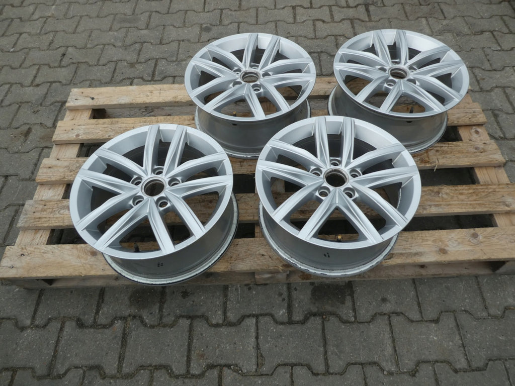 4x Alufelge 16 Zoll 6.5" 5x112 46ET Glanz Silber 5G0601025CS VW Rim Wheel FEL7631484519wy