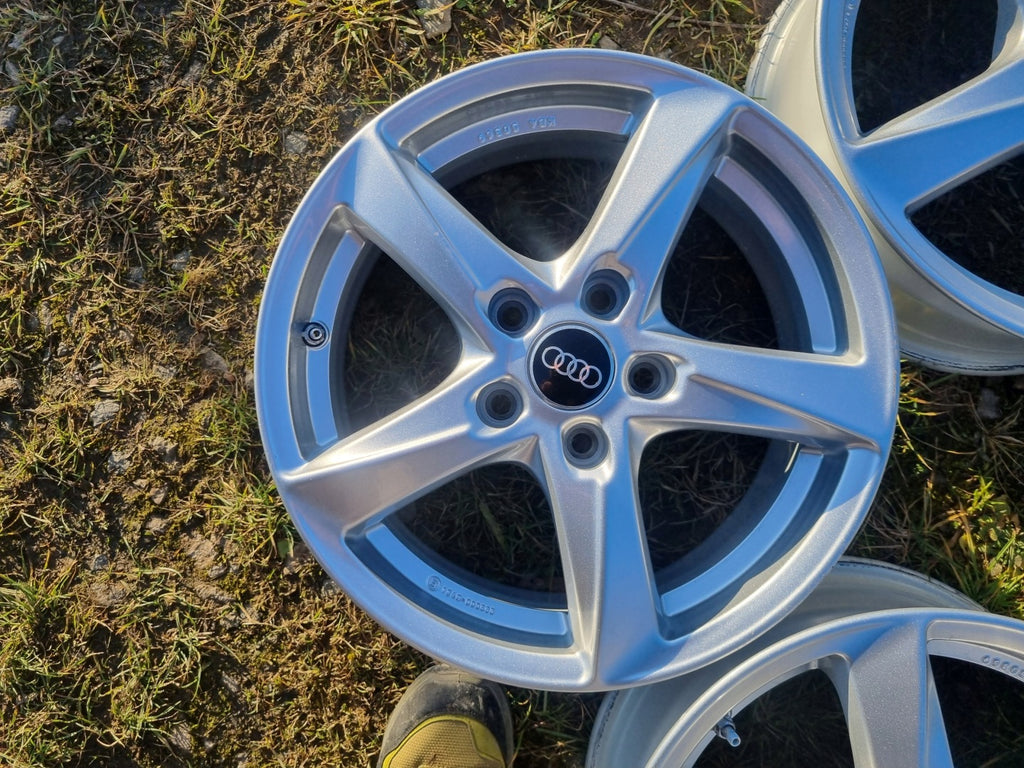 4x Alufelge 16 Zoll 6.5" 5x112 46ET Glanz KBA50369 VW Golf Rim Wheel FEL8723928867lg