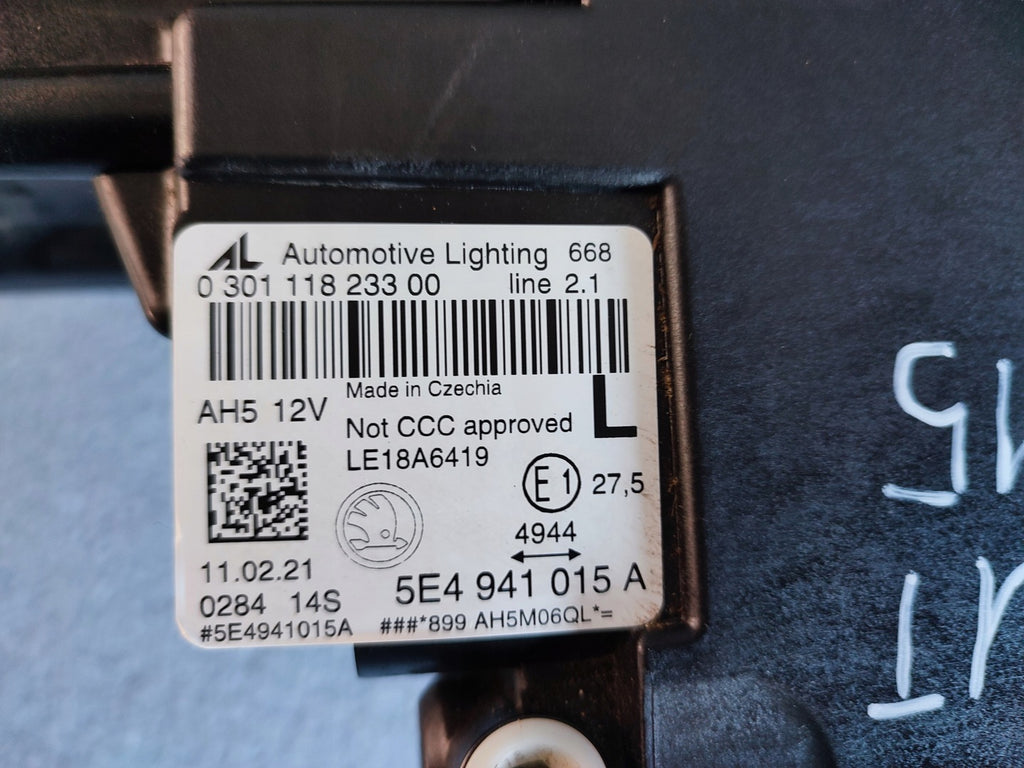 Frontscheinwerfer Skoda Octavia 5e3 IV Nx3 Nx5 5E4941015A Full LED Links SCH7115579210lj