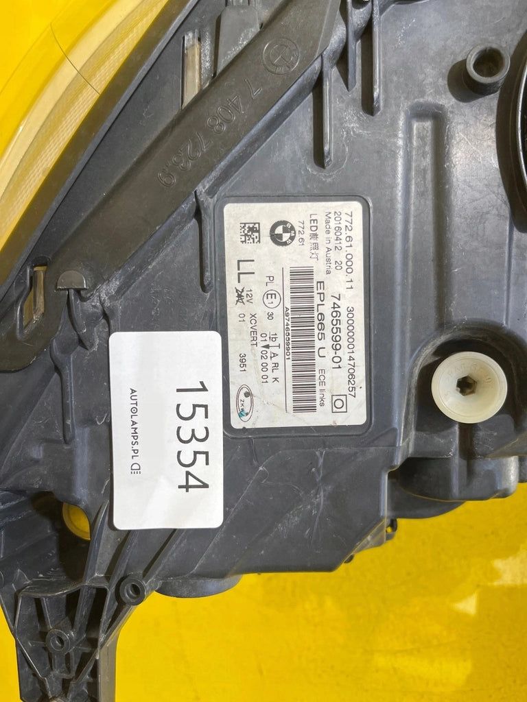 Frontscheinwerfer BMW 7 G11 G12 7465599-01 LED Links Scheinwerfer Headlight SCH9198673238yb