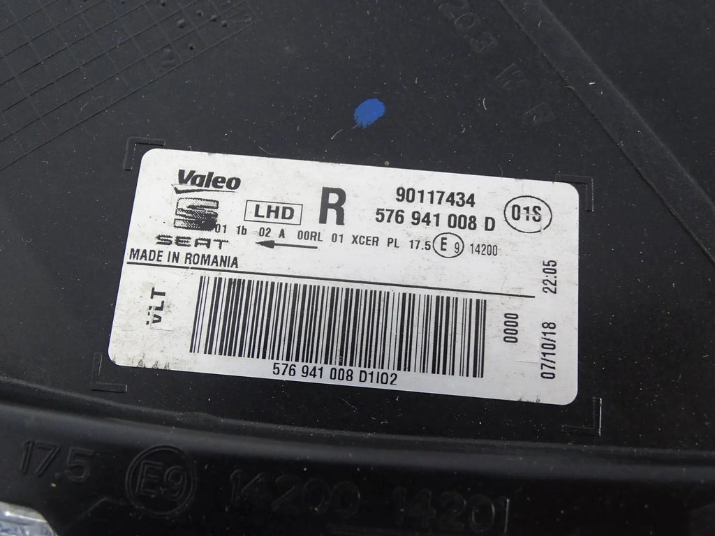 Frontscheinwerfer Seat Ateca 576941008D LED Rechts Scheinwerfer Headlight