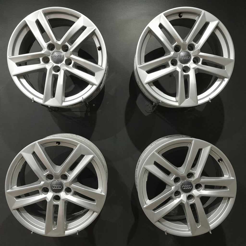 4x Alufelge 17 Zoll 7.0" 5x112 42ET Glanz Silber 8W0601025P Audi A4 B8 Rim Wheel FEL7992240012yu