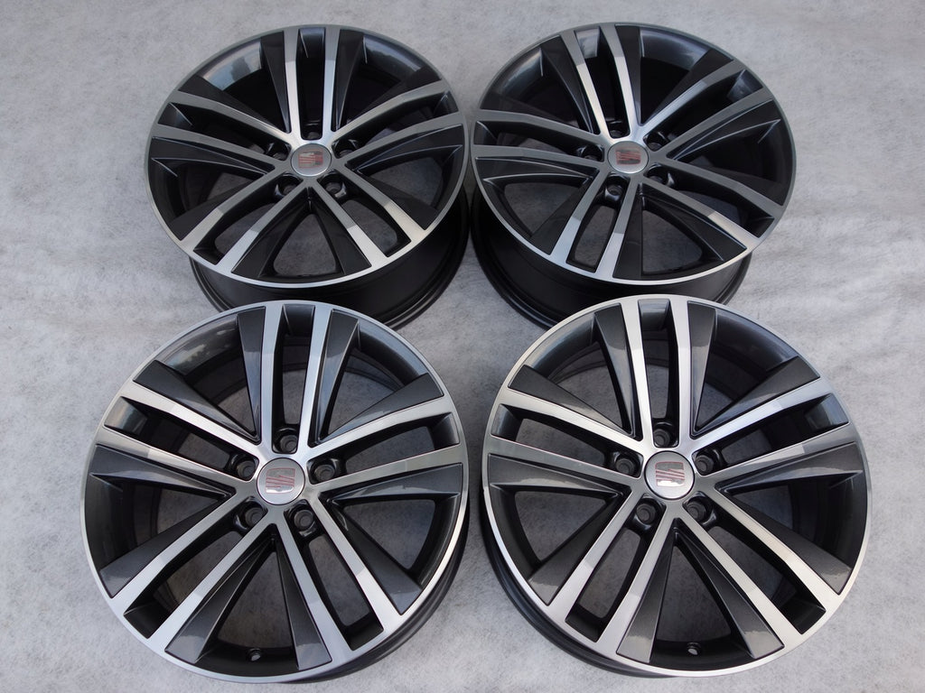 4x Alufelge 18 Zoll 7.5" 5x112 35ET Glanz Graphit 7N0601025F Mg Alhambra