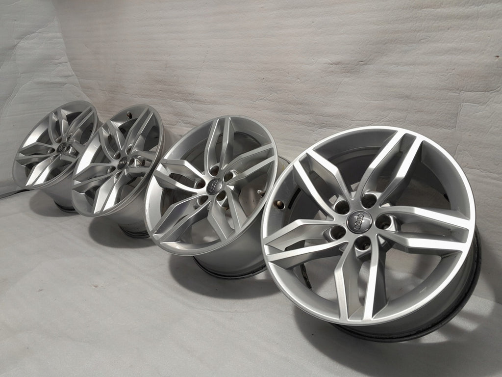 4x Alufelge 18 Zoll 8.5" 5x112 29ET Silber 8W0601025BH Audi A4 B9 Rim Wheel FEL7813945644ow