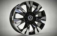 Laden Sie das Bild in den Galerie-Viewer, 4x Alufelge 18 Zoll 8.5&quot; 5x112 43ET Glanz Schwarz A2214017402 Mercedes-Benz W221