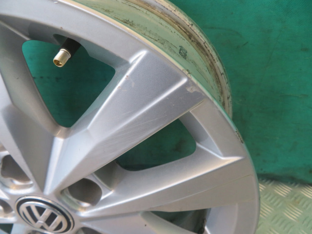 1x Alufelge 16 Zoll 6.5" 5x120 51ET Glanz Silber 7E0601025N VW I Rim Wheel FEL3057667064sn