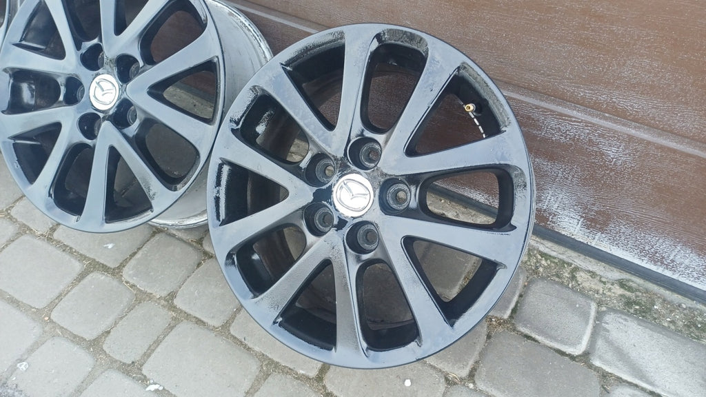 4x Alufelge 16 Zoll 7.0" 5x114.3 Schwarz Mazda Mpv I Rim Wheel FEL7119307827zt