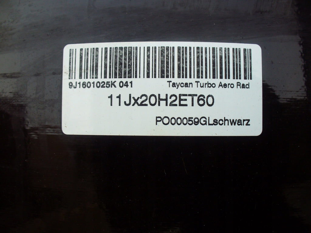 1x Alufelge 20 Zoll 11.0" 5x130 60ET Glanz Schwarz 9J1601025K Porsche Taycan FEL6092548546hl