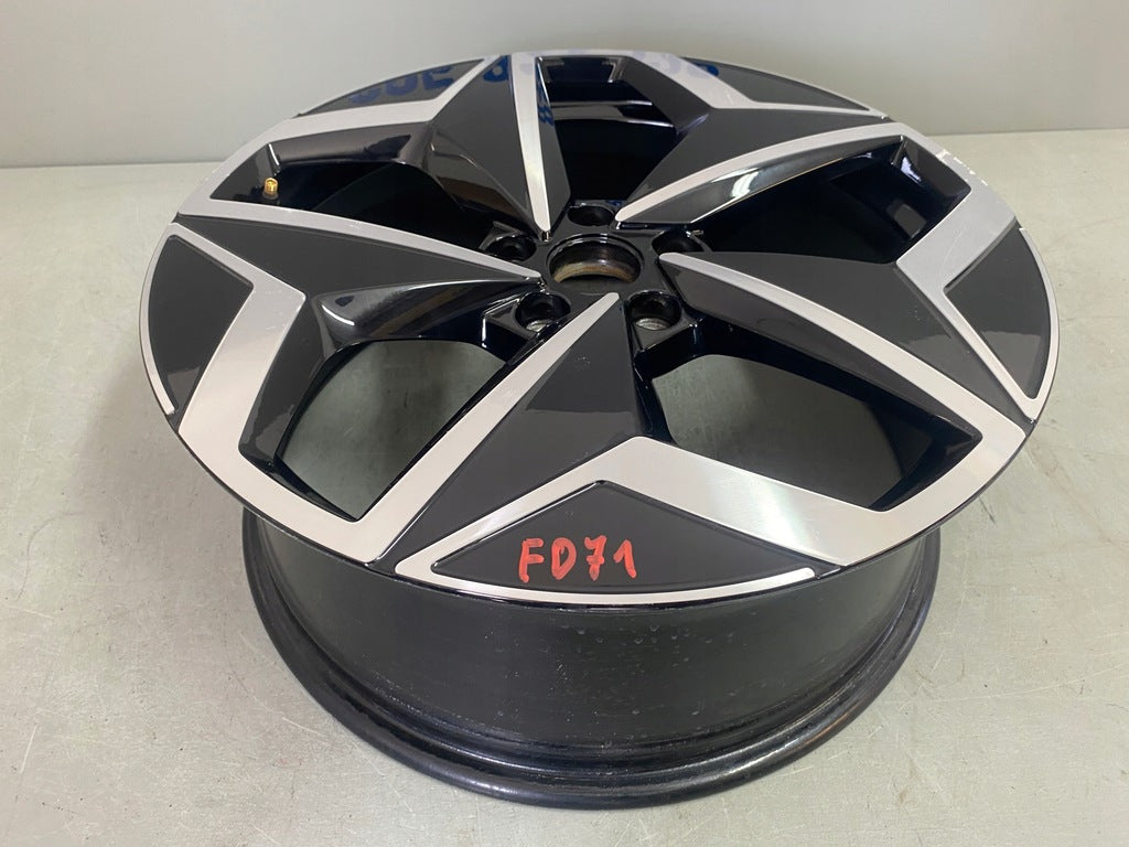 1x Alufelge 19 Zoll 7.5" 5x112 50ET Glanz Schwarz 10A601025 Vw Rim Wheel FEL2534923114cp