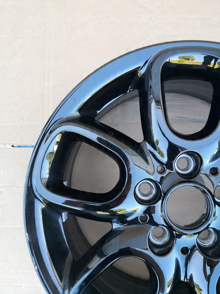 1x Alufelge 16 Zoll 7.0" 5x112 52ET Glanz Schwarz 6891824 Mini Clubman F54