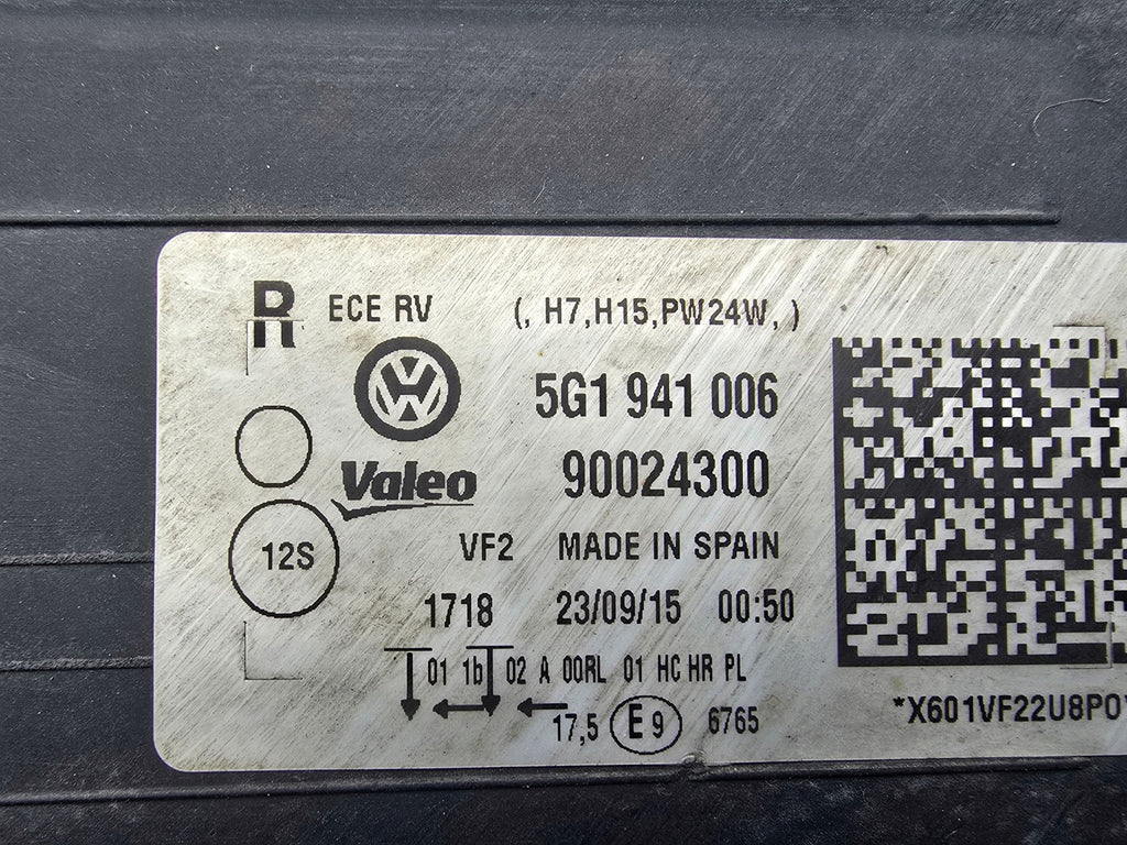 Frontscheinwerfer VW Golf VII 5g1 5G1941006 Ein Satz Scheinwerfer Headlight SCH7126246806lq