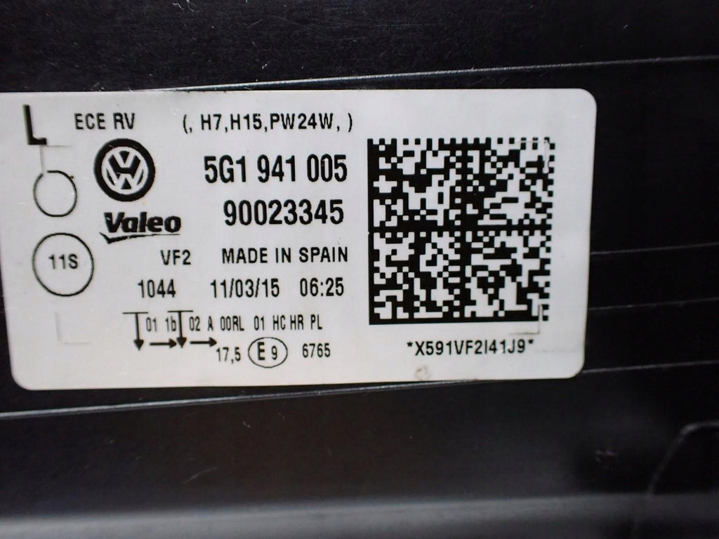 Frontscheinwerfer VW Golf VII 5G1941005 Links Scheinwerfer Headlight SCH6410521537pc