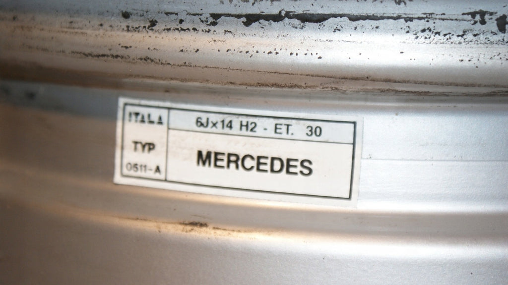 1x Alufelge 14 Zoll 9.0" 5x112 Mercedes-Benz W123 R107 W116 Rim Wheel