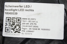 Load image into Gallery viewer, Frontscheinwerfer BMW X3 G01 X4 G02 8739642 Rechts Scheinwerfer Headlight SCH4482141272jh