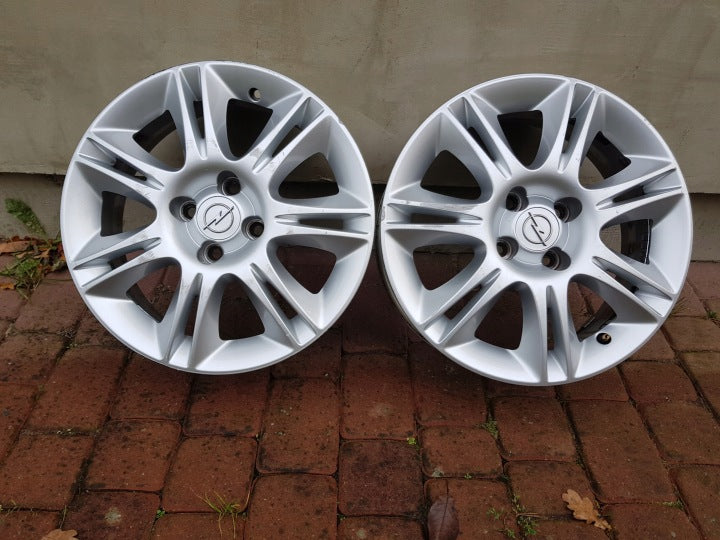 1x Alufelge 16 Zoll 6.0" 4x100 40ET Silber Opel Astra H Corsa E D Rim Wheel FEL5908921526ia