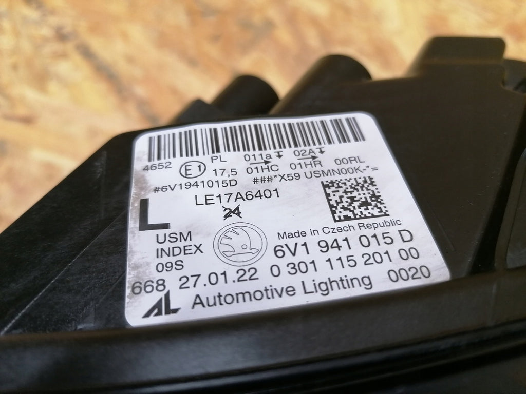 Frontscheinwerfer Skoda Fabia III 6V1941015D LED Links Scheinwerfer Headlight SCH5343762630no