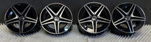 Load image into Gallery viewer, 4x Alufelge 18 Zoll 7.5" 5x112 40ET Glanz Schwarz A2064011700 Mercedes-Benz Amg FEL7161110171te