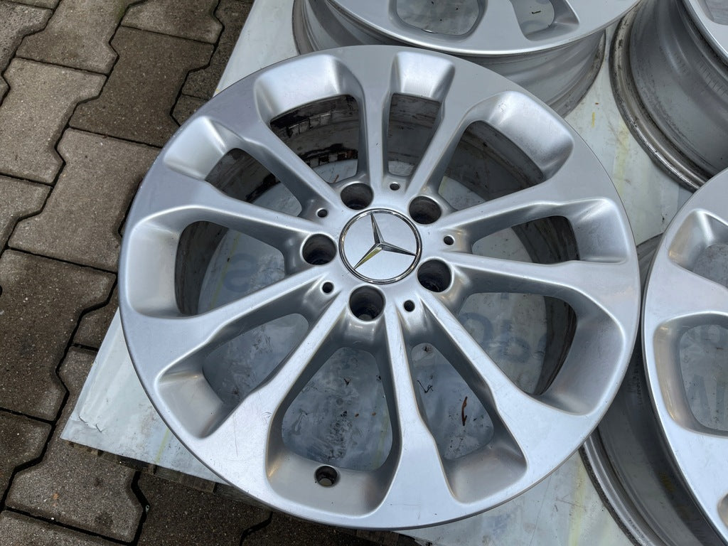 4x Alufelge 17 Zoll 6.5" 5x112 38ET Silber 1564011700 Mercedes-Benz Glb Gla FEL7719491080bo