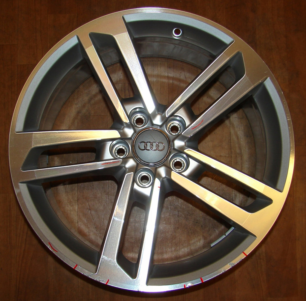 1x Alufelge 18 Zoll 8.5" 5x112 50ET Glanz Silber 8S0601025 Audi Tt Rim Wheel