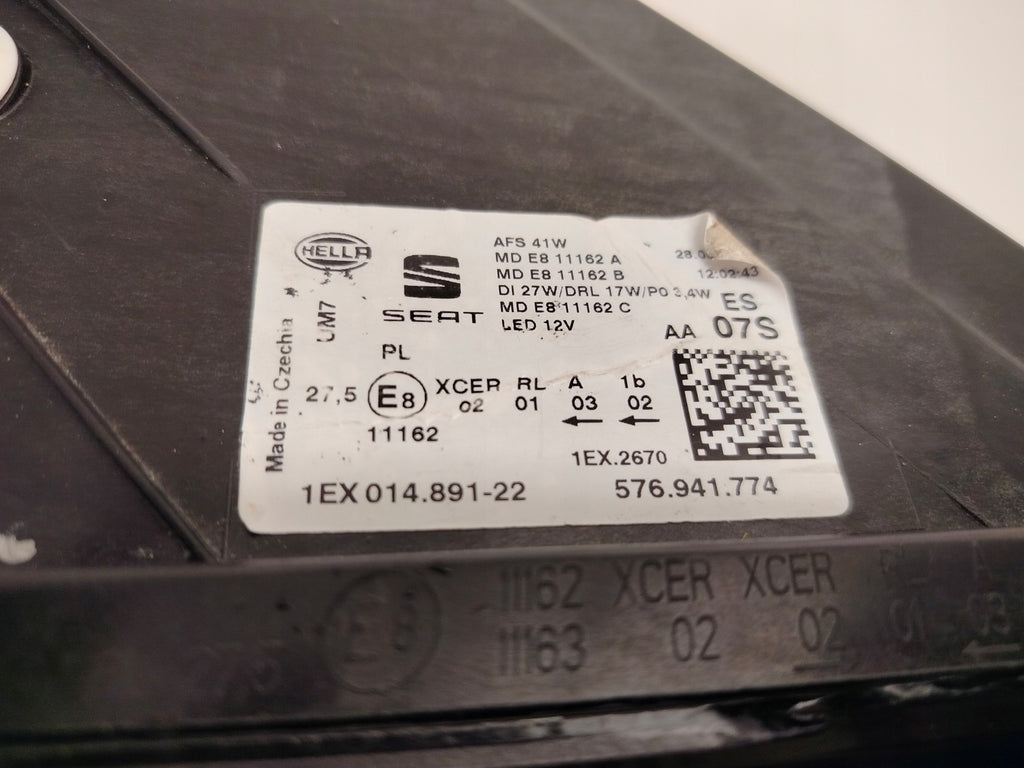 Frontscheinwerfer Seat Ateca 576941774 Full LED Rechts Scheinwerfer Headlight