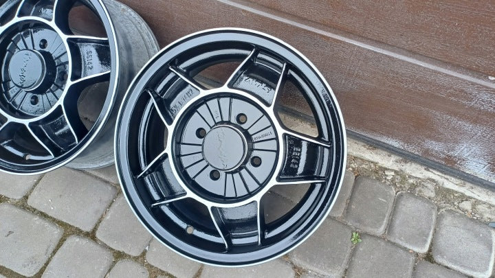 4x Alufelge 14 Zoll 5.5" 4x100 38ET Ford Fiesta Sierra Escort Classic Courier FEL3218996529de