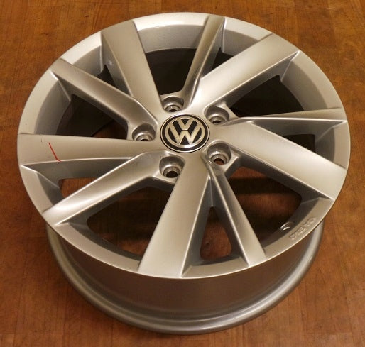 1x Alufelge 16 Zoll 6.5" 5x112 46ET 5H0071496 VW Golf Viii Rim Wheel