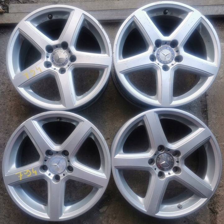 4x Alufelge 16 Zoll 7.5" 5x112 50ET KBA46182 Mercedes-Benz Rim Wheel FEL3202561249pr