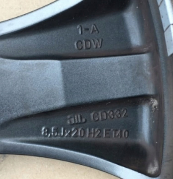 1x Alufelge 20 Zoll 8.5" 5x112 40ET A2534011300 Mercedes-Benz Glc Coupe X253 FEL3621163541xp