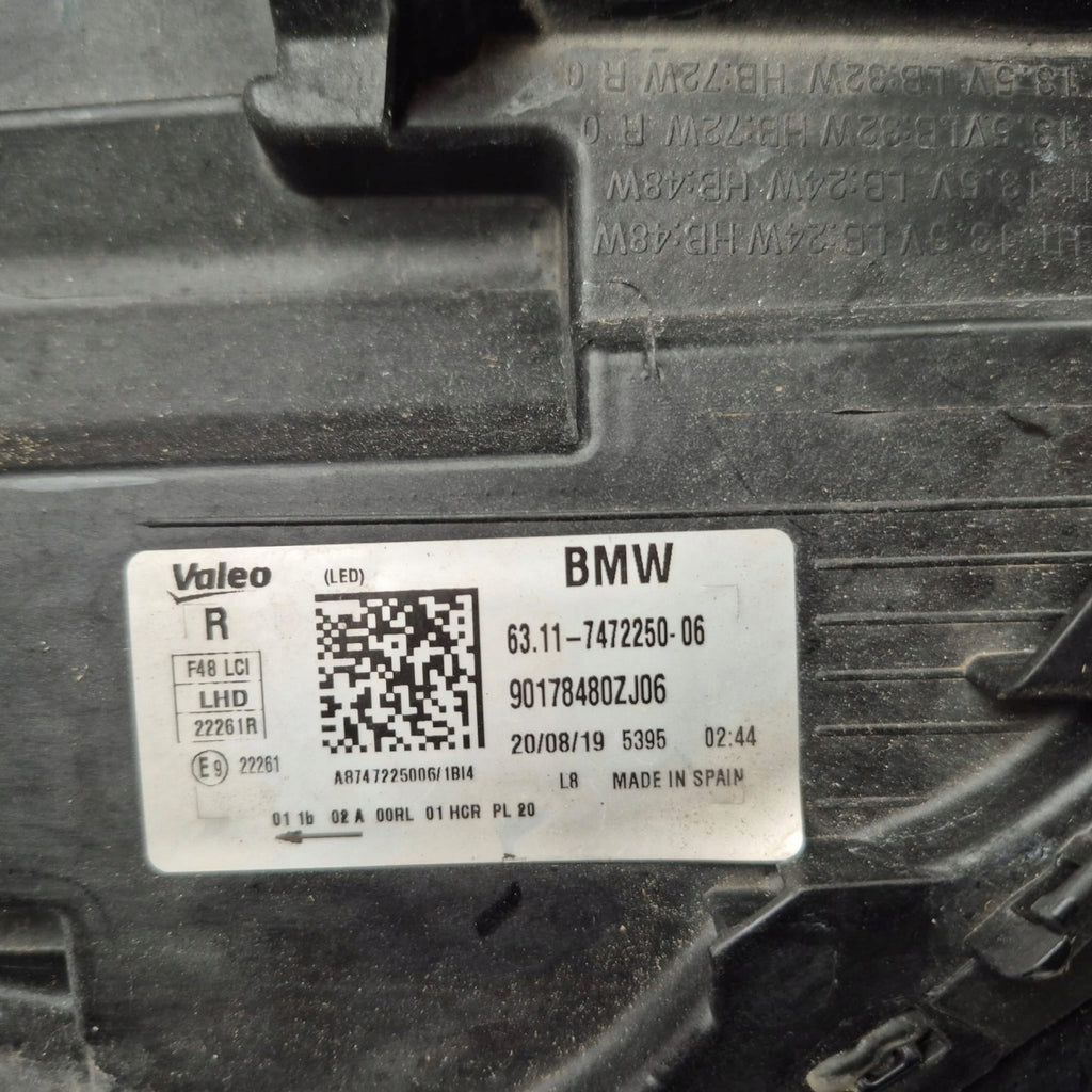 Frontscheinwerfer BMW X1 F48 7472250 Rechts Scheinwerfer Headlight SCH3461258864sq