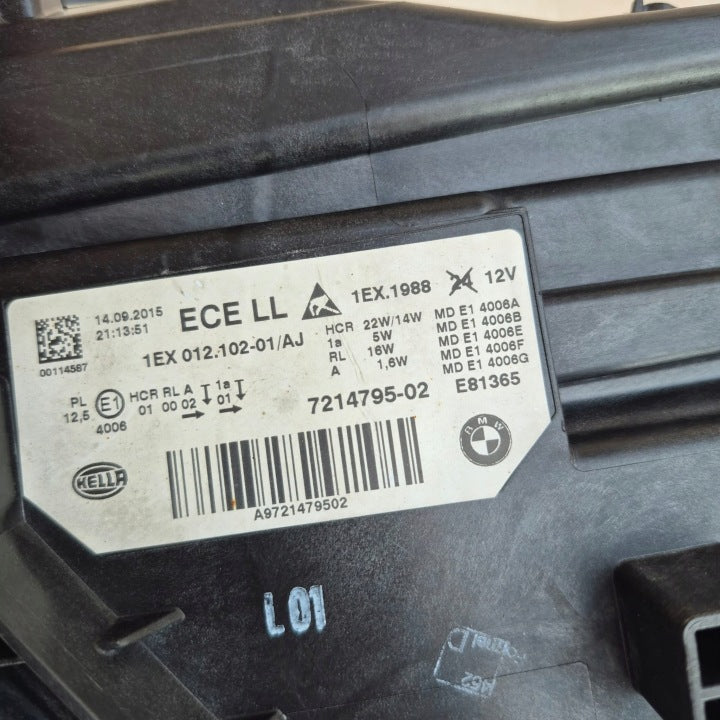 Frontscheinwerfer BMW 3 F30 F31 7214795 Full LED Links Scheinwerfer Headlight SCH2499527220if