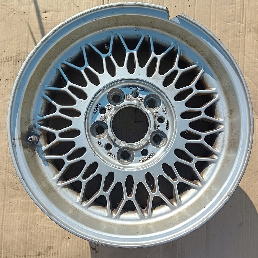 1x Alufelge 15 Zoll 7.0" 5x120 19ET Glanz Silber KBA42022 BMW E28 E24 E32 E34