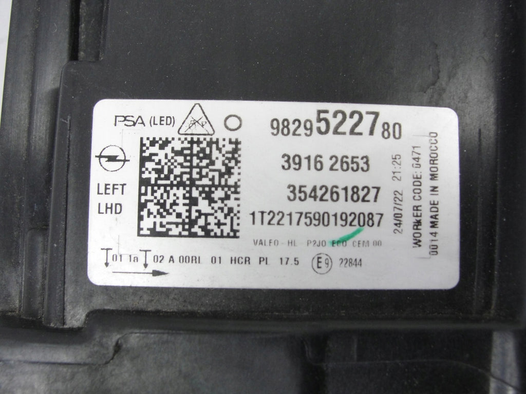 Frontscheinwerfer Opel Corsa F 9829522780 LED Links Scheinwerfer Headlight SCH9267294243iq