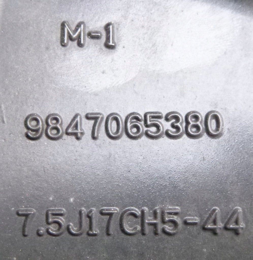 1x Alufelge 17 Zoll 7.5" 5x108 44ET Glanz Schwarz 9847065380 Opel Astra FEL8661100584rn