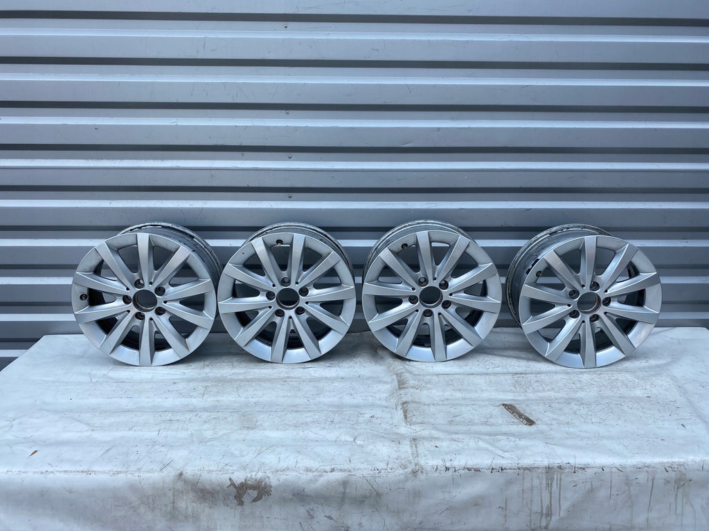 4x Alufelge 16 Zoll 6.5" 5x112 49ET Glanz Silber A2464010500 Audi Rim Wheel