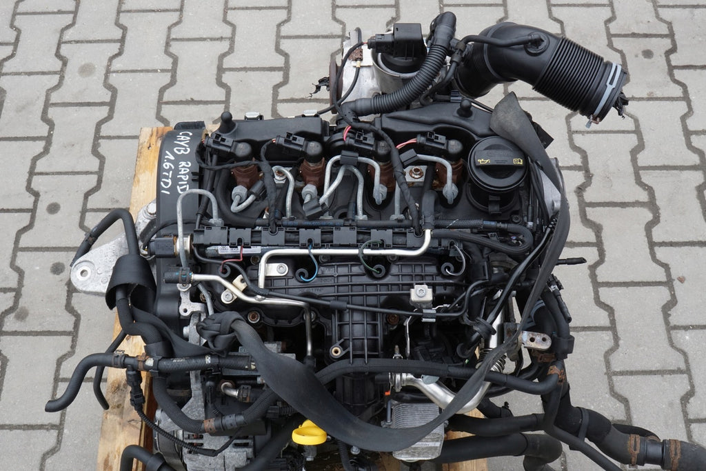 Motor VW Polo IV CAY 1.6 TDI 175TKm Diesel Engine Unkomplett