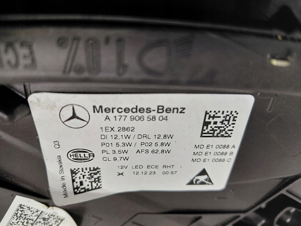 Frontscheinwerfer Mercedes-Benz W177 A1779065804 Rechts Scheinwerfer Headlight SCH3552369674pe
