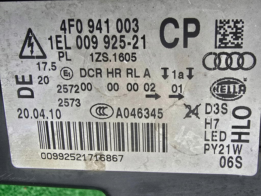 Frontscheinwerfer Audi A6 C6 4F0941003 Links Scheinwerfer Headlight SCH9957953936cq