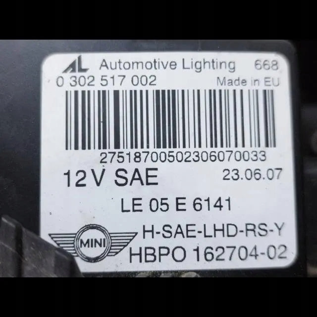 Frontscheinwerfer Mini Coupe 0302517002 162704-02 Links Scheinwerfer Headlight SCH1700503068iw