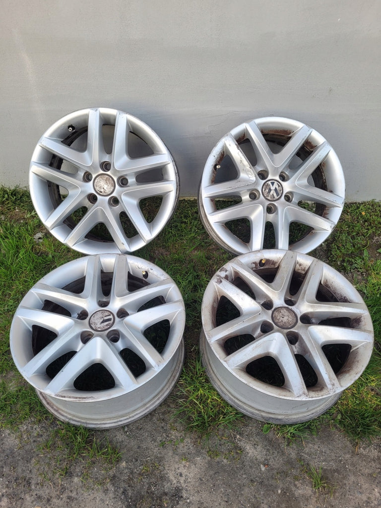 4x Alufelge 16 Zoll 6.5" 5x112 33ET Glanz Silber 5N0601025 Skoda I Tiguan FEL7112746987ex