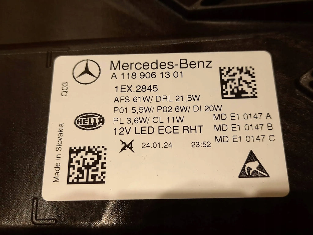 Frontscheinwerfer Mercedes-Benz Cla A1189061301 LED Links Scheinwerfer Headlight SCH9147936292fs